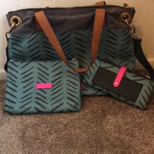 Fossil keely herringbone purse collection.